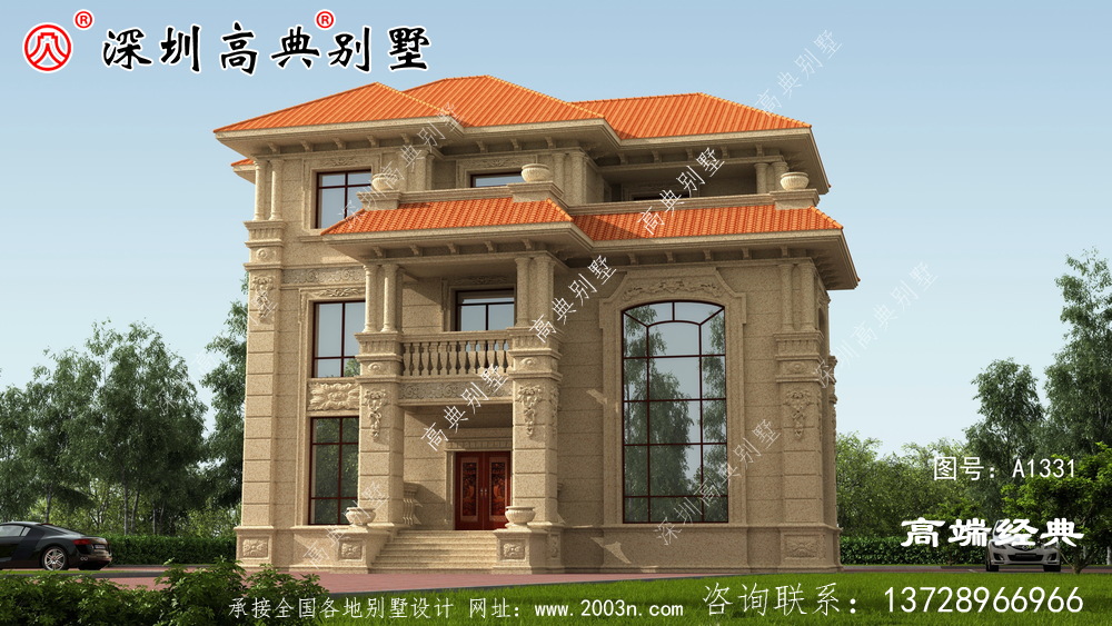 美麗的鄉村自建二層普通住宅,寬敞明亮,夠住也不會顯得空曠。