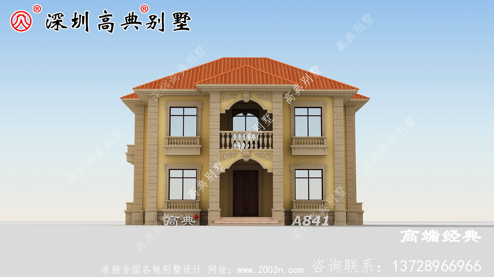 簡潔二層小樓設計圖