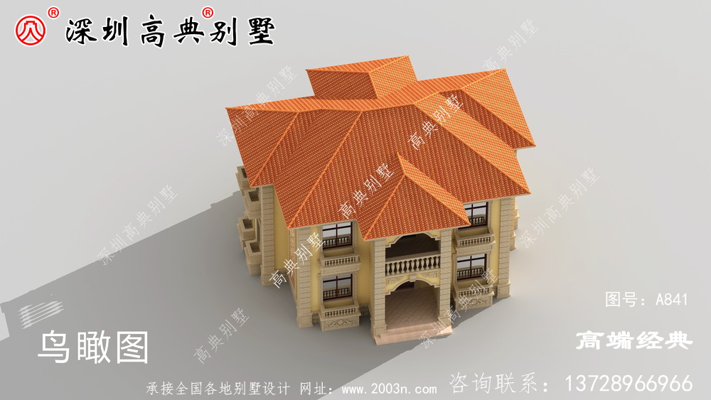 簡潔二層小樓設計圖