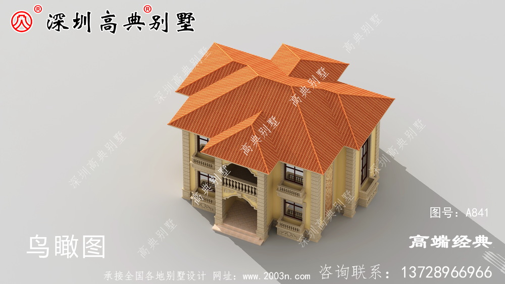 簡潔二層小樓設計圖