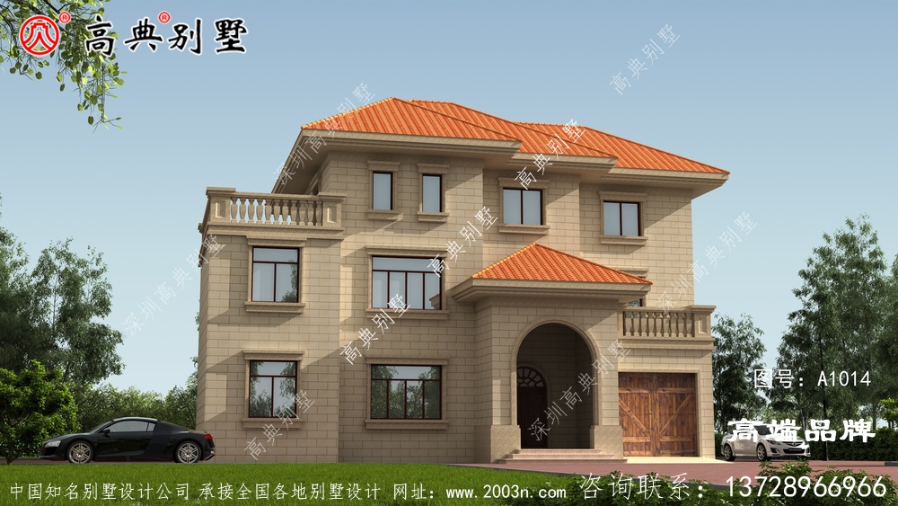 外觀美麗戶型方正，非常適合農村家庭多的人口建造