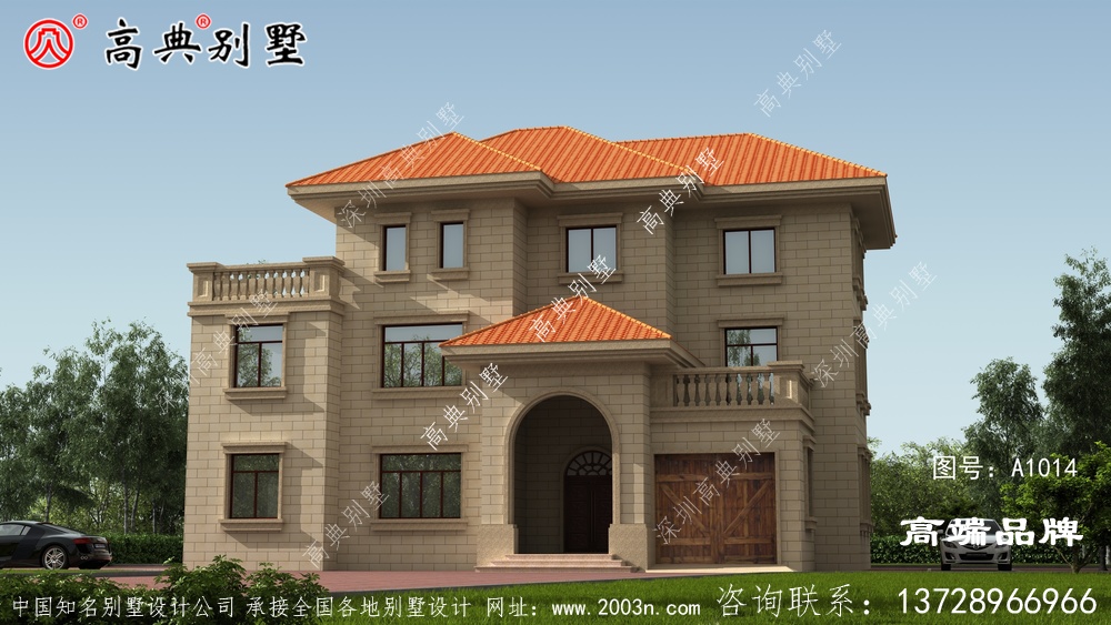 外觀美麗戶型方正，非常適合農村家庭多的人口建造