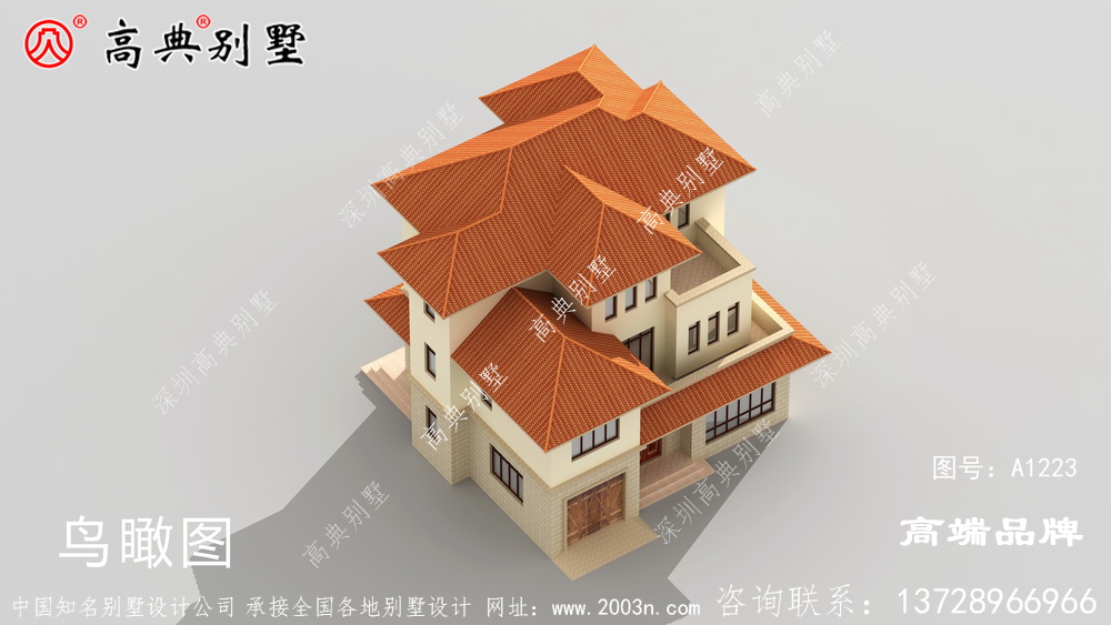 弧度優(yōu)美造型大氣，提升了別墅的質感