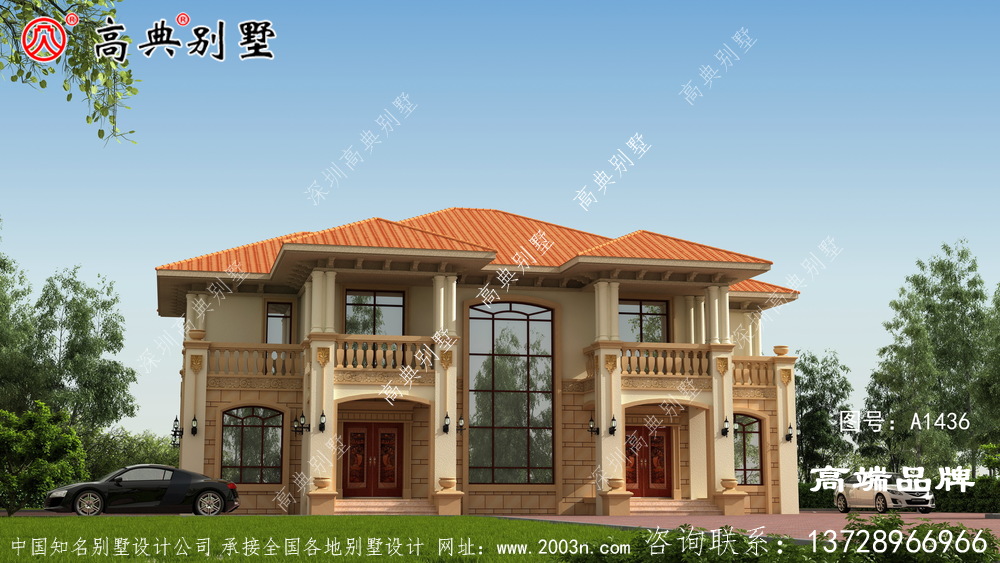 兄弟一起建雙拼別墅，父母看了樂呵呵