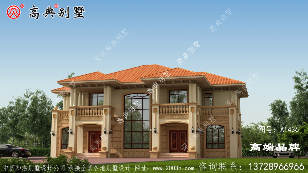 兄弟一起建雙拼別墅，父母看了樂呵呵