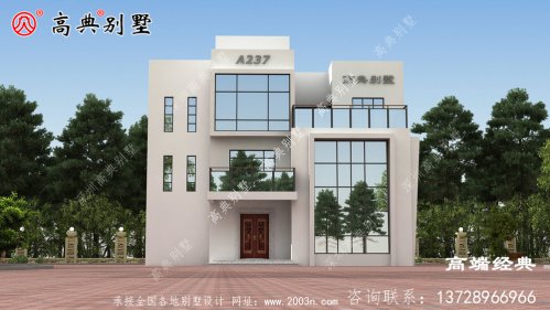  平頂設計露臺還可晾曬作物，十分實用