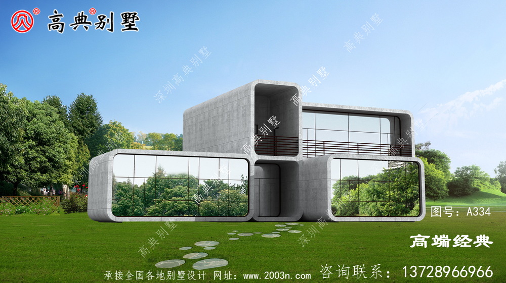 現(xiàn)代兩層戶型圖，滿滿的都市科技氛圍
