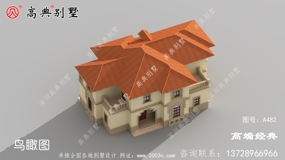 這樣帶車庫的兩層戶型在農村自建中顯得格外耀眼
