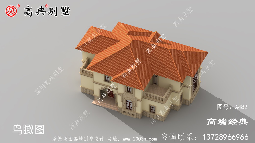 這樣帶車庫的兩層戶型在農村自建中顯得格外耀眼