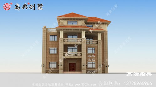 下面這款歐式別墅，整體設(shè)計精致巧妙，適合廣