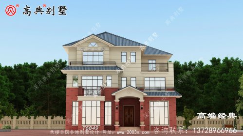 老家建一棟這樣的別墅，每次過年過節回去居住也舒適